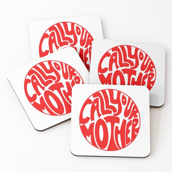 Item preview, CALL YOUR MOTHER (red) designed and sold by Hannah Cheng.