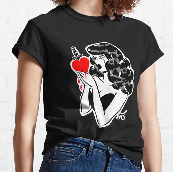 Rock n Roll Gothic Tattoo Pin Up Girl Rockabilly P' Women's T-Shirt