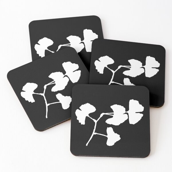 Item preview, Black And White Ginkgo Biloba designed and sold by badlydrawnbabe.