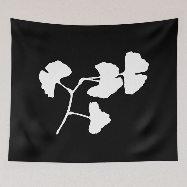 Item preview, Black And White Ginkgo Biloba designed and sold by badlydrawnbabe.
