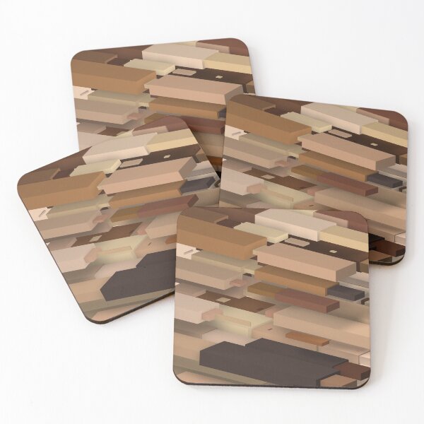 Item preview, FLESH: Multi-Skintone Angled Planks designed and sold by hyproinc.