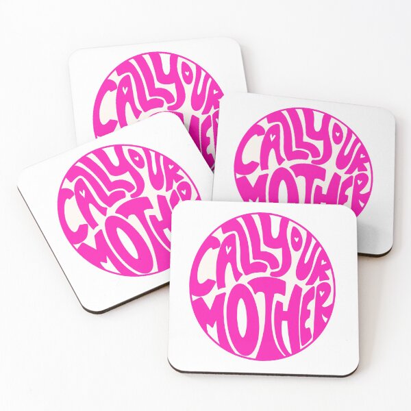 Item preview, CALL YOUR MOTHER (hot pink) designed and sold by Hannah Cheng.
