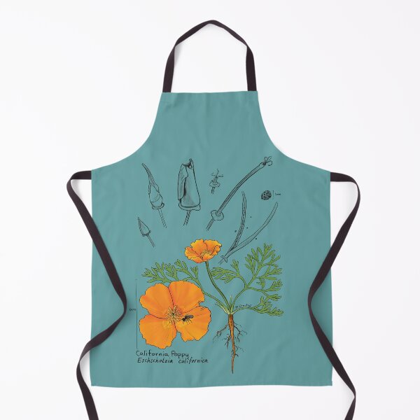 Item preview, California Poppy Botanical - teal designed and sold by mernstw.
