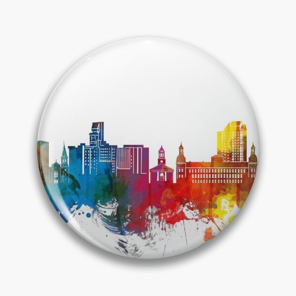 Item preview, augusta skyline watercolor designed and sold by BekimART2.