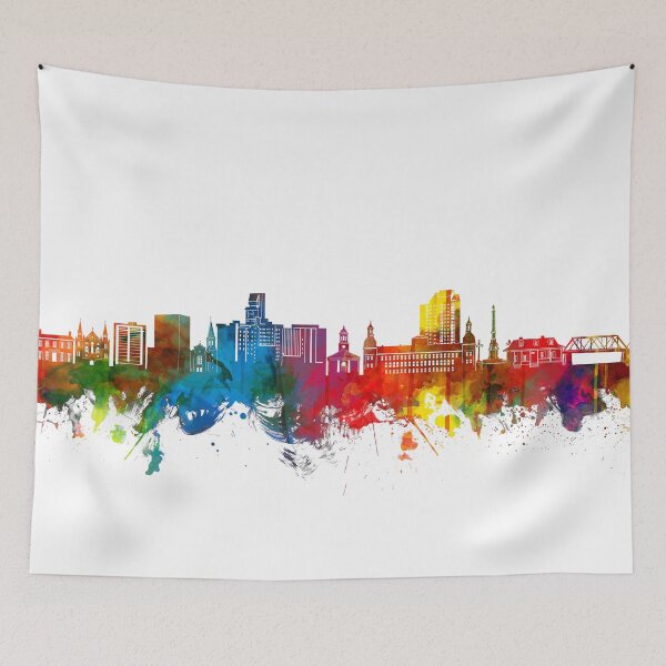 Item preview, augusta skyline watercolor designed and sold by BekimART2.