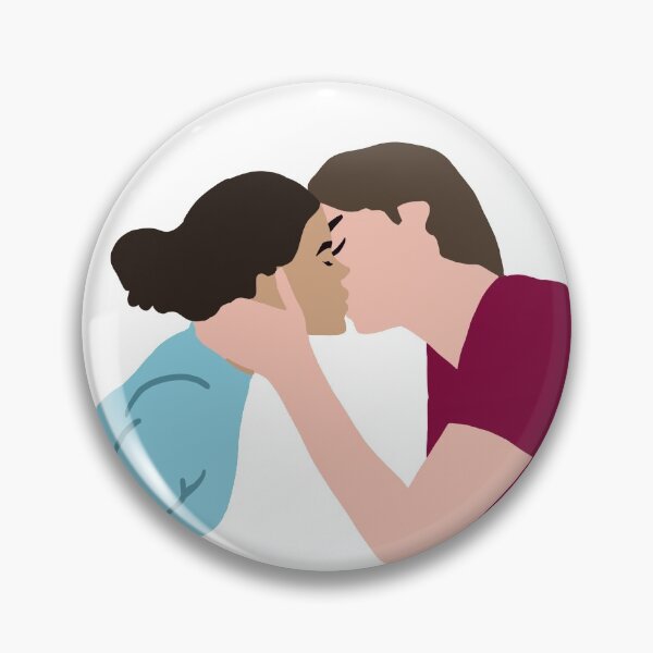 Item preview, Ginny and Georgia  Marcus kissing minimalist designed and sold by PG Illustration.