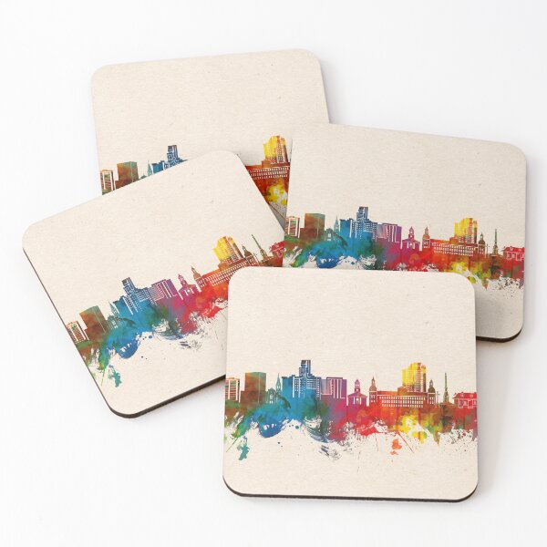 Item preview, augusta skyline watercolor 2 designed and sold by BekimART2.