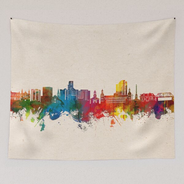 Item preview, augusta skyline watercolor 2 designed and sold by BekimART2.