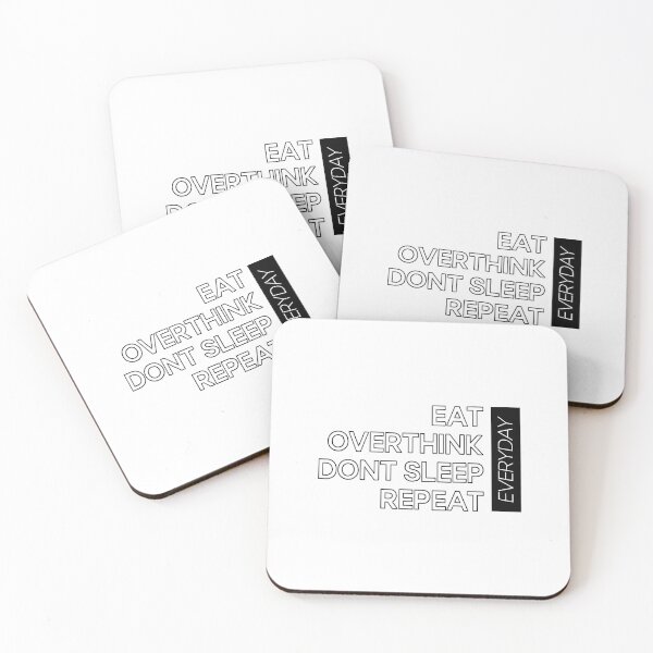 Item preview, Eat Overthink Don't Sleep Repeat  designed and sold by cduthie.