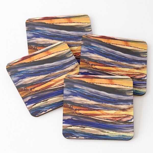 Item preview, Cobalt, Butterscotch & Brass designed and sold by alittlepoured.