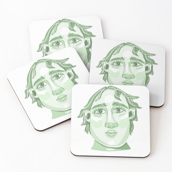 Item preview, Quirky green portrait designed and sold by faithyroseart.