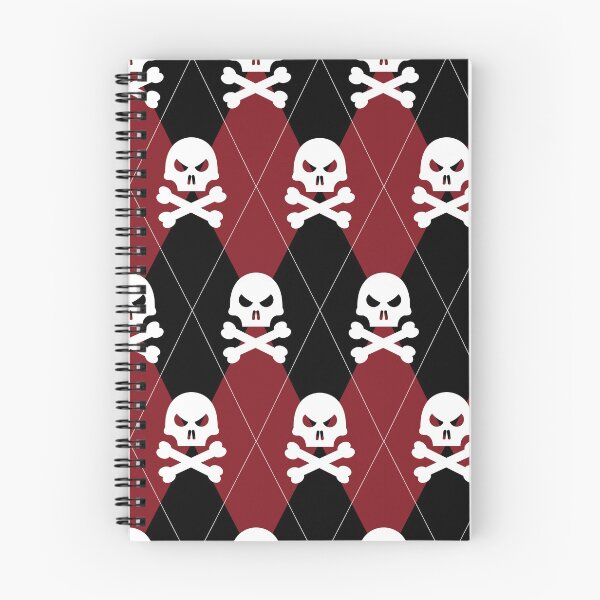 Item preview, Red Argyle & Skulls designed and sold by bearapaw.