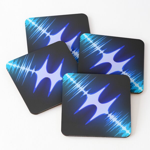 Item preview, Blue white neon music visualisation design designed and sold by Mark359 Designs.