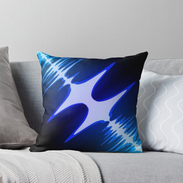Aperçu de l'œuvre Conception de visualisation de musique néon blanc bleu créée et vendue par Mark359 Designs.