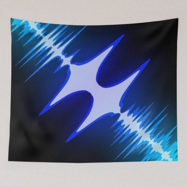 Item preview, Blue white neon music visualisation design designed and sold by Mark359 Designs.