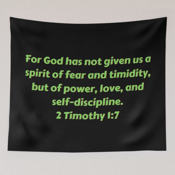 Item preview, Bible Verse 2 Timothy 1:7 designed and sold by Prayingwarrior.