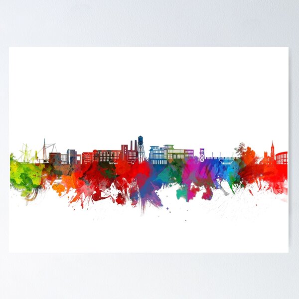 Item preview, columbus georgia skyline designed and sold by BekimART2.