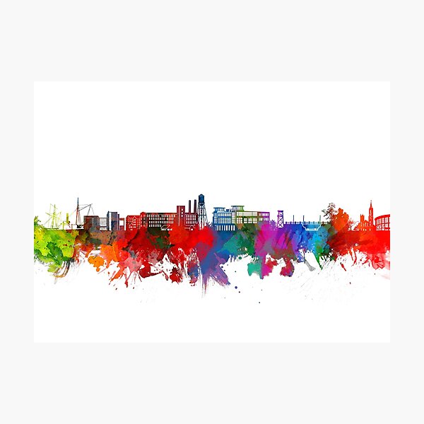 Item preview, columbus georgia skyline designed and sold by BekimART2.