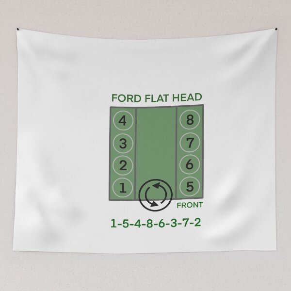 Item preview, Flat Head Ford Firing Order Engine Rat Rod Car Truck  designed and sold by Midwest-Goods.