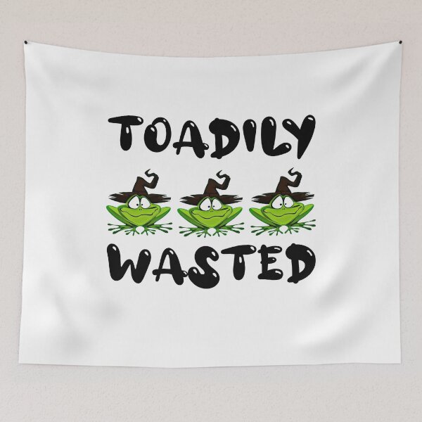 Item preview, Toadily Wasted - green frog - Every song has a memory - Toadily Wasted frog designed and sold by NewDayDesigns.