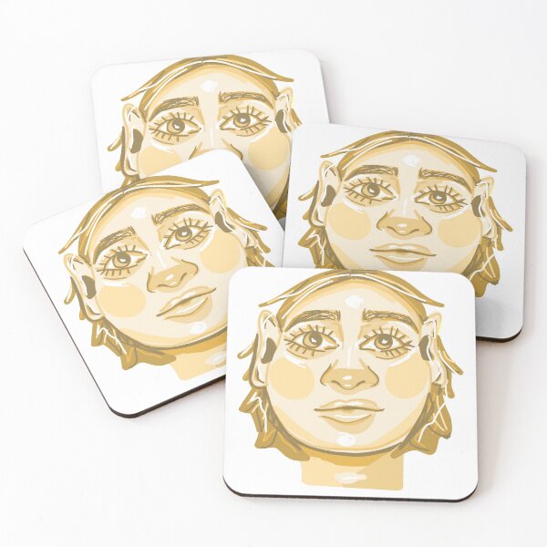 Item preview, Yellow Quirky portrait designed and sold by faithyroseart.