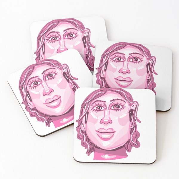 Item preview, Quirky pink portrait  designed and sold by faithyroseart.