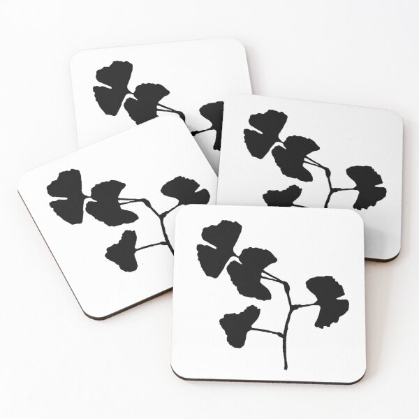 Item preview, Black Ginkgo Leaf Silhouette designed and sold by badlydrawnbabe.