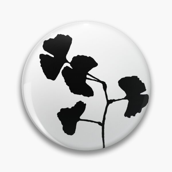 Item preview, Black Ginkgo Leaf Silhouette designed and sold by badlydrawnbabe.