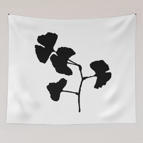 Item preview, Black Ginkgo Leaf Silhouette designed and sold by badlydrawnbabe.