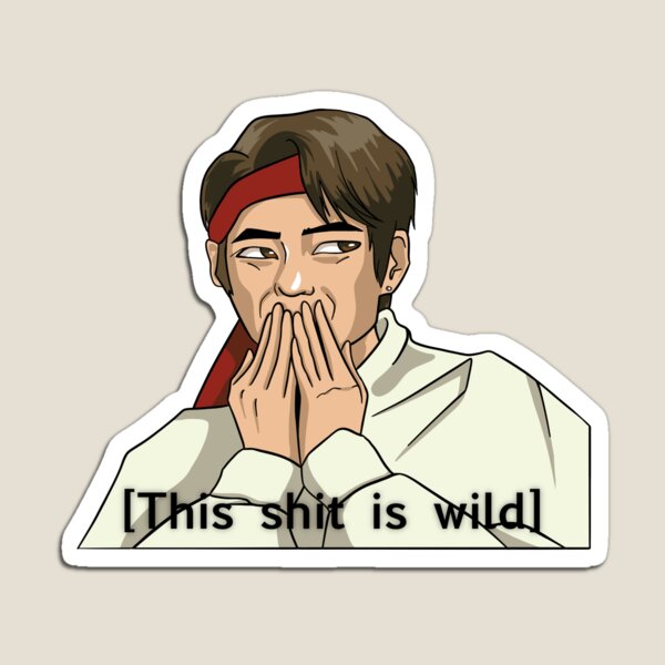 Item preview, BTS V meme sticker designed and sold by J4N3Tcorner.