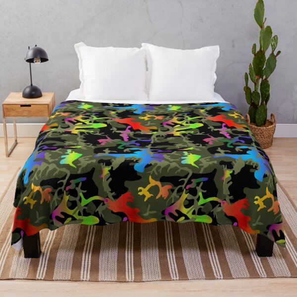 Item preview, 65 MCMLXV Rainbow Camouflage Print Pattern designed and sold by 65 MCMLXV.