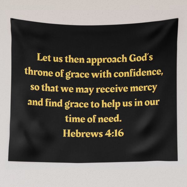 Item preview, Bible Verse Hebrews 4:16 designed and sold by Prayingwarrior.