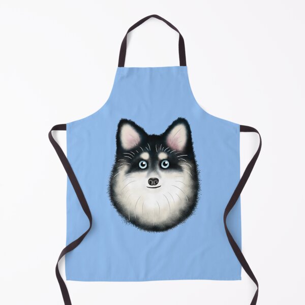 Item preview, Black and White Pomsky designed and sold by illucalliart.