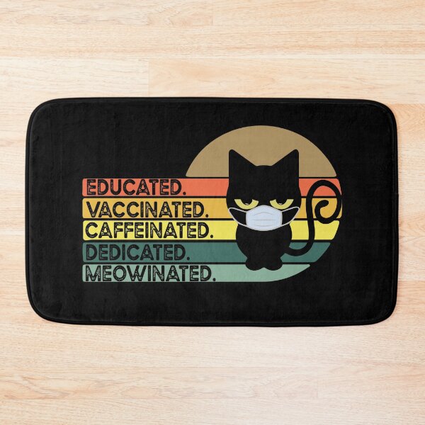 Item preview, funny vaccinated cat lover designed and sold by OzyManDiaS90.