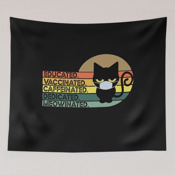 Item preview, funny vaccinated cat lover designed and sold by OzyManDiaS90.