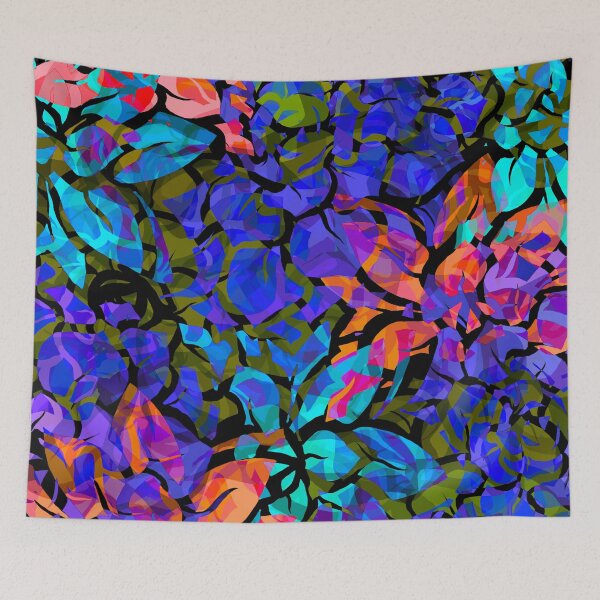 Item preview, Neon Petal Punch - Bold and Bright - Digitally Illustrated Abstract Flower Pattern for Home Decor, Clothing Fabric, Curtains, Bedding, Pillows, Upholstery, Phone Cases and Stationary designed and sold by cherdoodles.