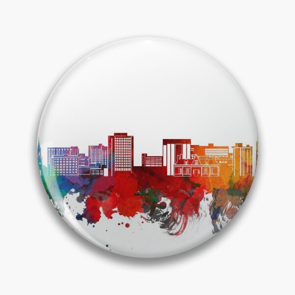 Item preview, macon skyline watercolor designed and sold by BekimART2.