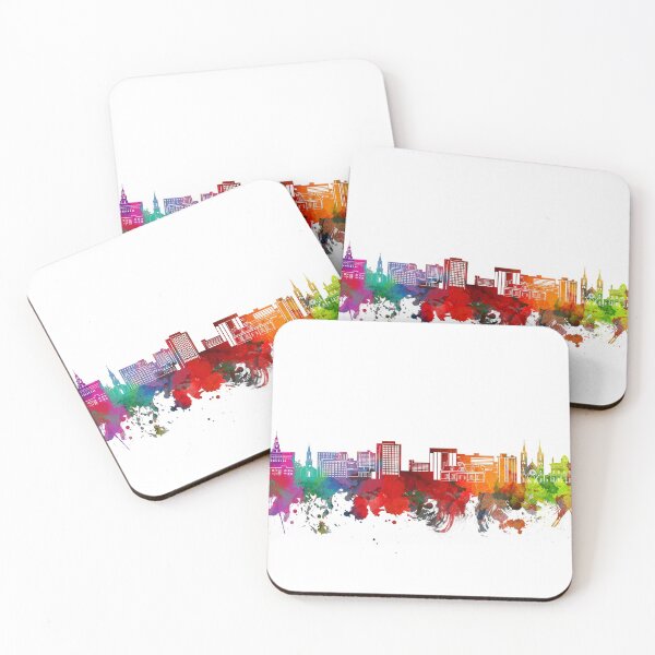 Item preview, macon skyline watercolor designed and sold by BekimART2.