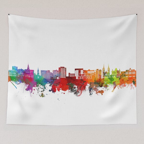 Item preview, macon skyline watercolor designed and sold by BekimART2.