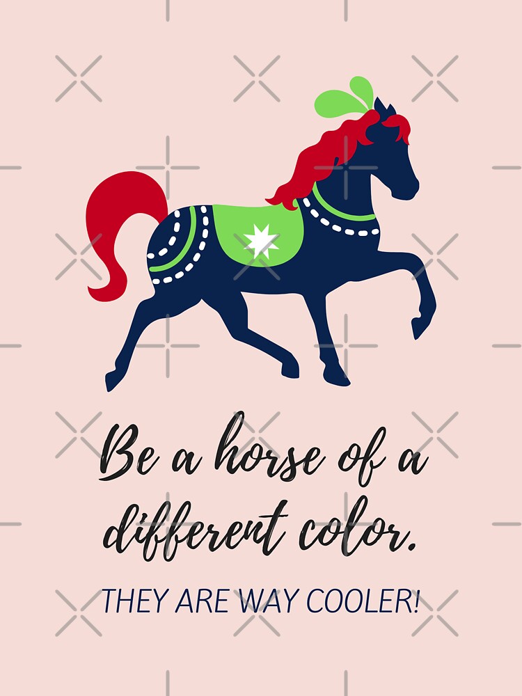 Thumbnail 3 of 3, Sticker, Horse of a Different Color designed and sold by DesignsbyEH.