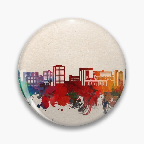 Item preview, macon skyline watercolor 2 designed and sold by BekimART2.