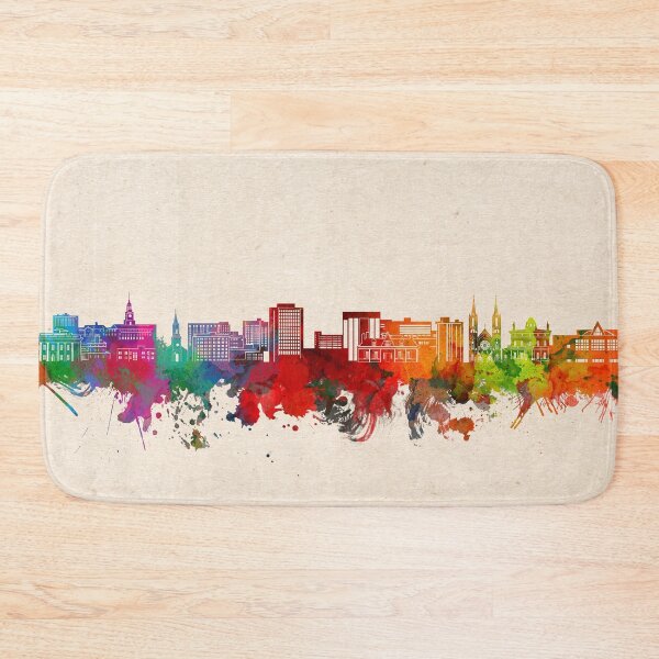 Item preview, macon skyline watercolor 2 designed and sold by BekimART2.