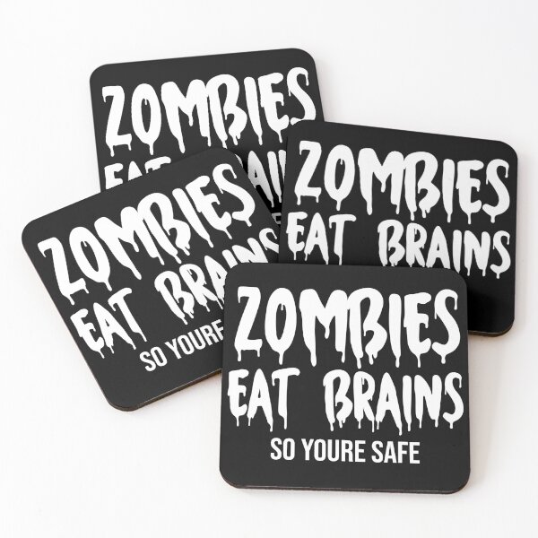 Item preview, Funny Costume Halloween Sweatshirt Zombies Eat Brains So Youre Safe designed and sold by BadrLuke01.