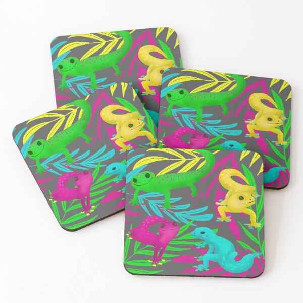 Item preview, Cool Neon Smiling Geckos designed and sold by CarolFreire.