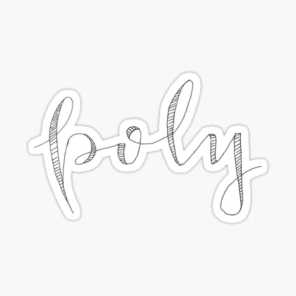 Poly Raw Script Sticker