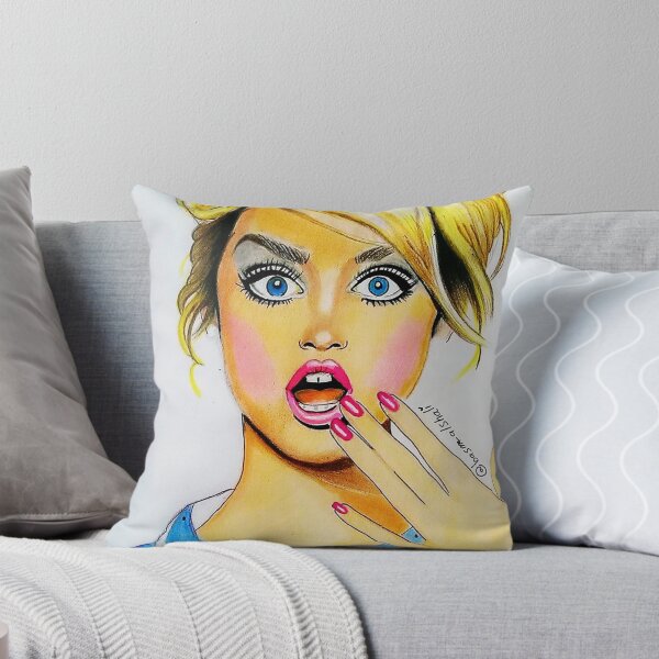 Item preview, Cheerful Blond Woman designed and sold by Iridescent Store.