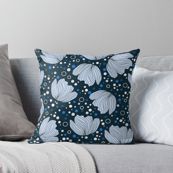 Item preview, Pattern design with flower silhouettes designed and sold by andrutza-design.