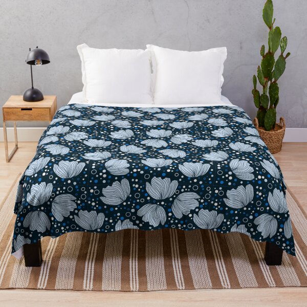 Item preview, Pattern design with flower silhouettes designed and sold by andrutza-design.