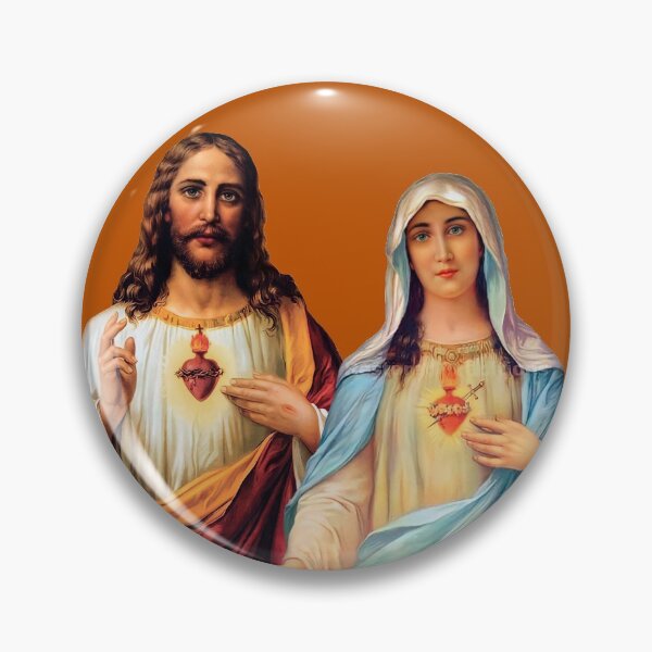 Item preview, Sacred and Immaculate Hearts - III (Jesus and Mary) transparent background designed and sold by Brasilia.