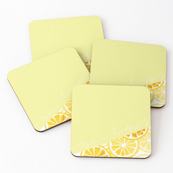 Item preview, Be happy yellow lemon  designed and sold by stay-grateful.